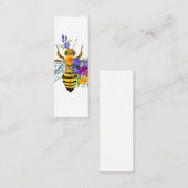 Carte D'appel Flower bee with wild plants (Devant / Derrière)