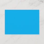 Carte D'appel Fond uni bleu cyan (Devant)