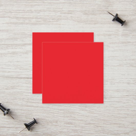 Carte D'appel Fond uni rouge solide  (Devant/Arrière en situation)