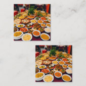 Carte D'appel "Foodie Paradise Contact Card" (Devant / Derrière)