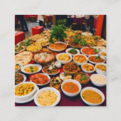 Carte D'appel "Foodie Paradise Contact Card" (Dos)