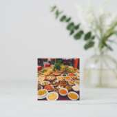 Carte D'appel "Foodie Paradise Contact Card" (Debout devant)