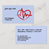 Carte D'appel Formateur en premiers soins (Devant / Derrière)