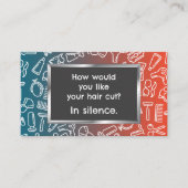 Carte D'appel Funny Barber (Devant)