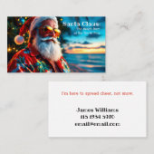 Carte D'appel Funny Santa Greetings (Devant / Derrière)