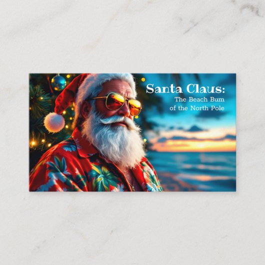 Carte D'appel Funny Santa Greetings (Devant)