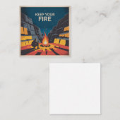 Carte D'appel Gardez Votre Feu (Devant / Derrière)