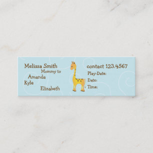 Carte D'appel Girafe