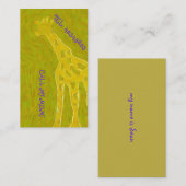 Carte D'appel Girafe DORÉE (Devant / Derrière)