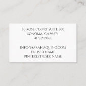 Carte D'appel Giraffes Whimsical Personnalisé Maman & Groupe de  (Dos)