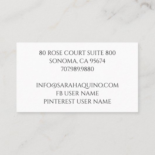 Carte D'appel Giraffes Whimsical Personnalisé Maman & Groupe de  (Dos)