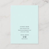 Carte D'appel Glamor Hoops Custom Logo Chic Collection Blue (Dos)