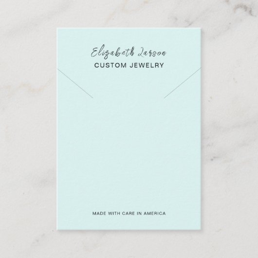 Carte D'appel Glamor Hoops Custom Logo Chic Collection L Blue (Devant)