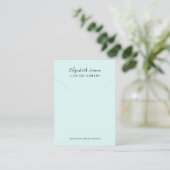 Carte D'appel Glamor Hoops Custom Logo Chic Collection L Blue (Debout devant)