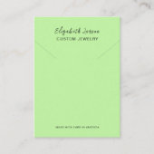 Carte D'appel Glamor Hoops Custom Logo Chic Collection Olive (Devant)