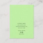 Carte D'appel Glamor Hoops Custom Logo Chic Collection Olive (Dos)