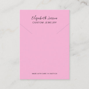 Carte D'appel Glamor Hoops Custom Logo Chic Collection Rose