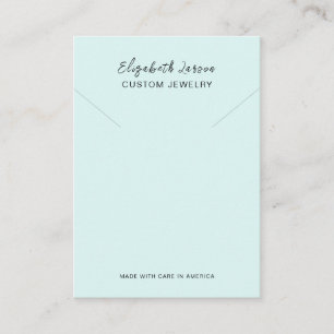 Carte D'appel Glamour Hoops Collection Chic Logo Personnalisé Bl