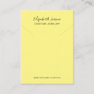 Carte D'appel Glamour Hoops Collection Chic Logo Personnalisé Ja