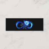 Carte D'appel Glowing infinity with blue rose (Devant)