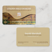 Carte D'appel Golden Rolling Hills avec logo (pack de 25) (Devant / Derrière)