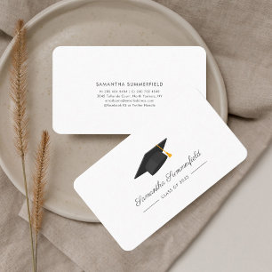 Carte D'appel Graduation 2025 Nom Script Grad Calling Card