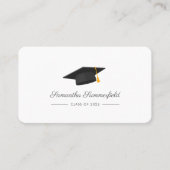 Carte D'appel Graduation 2025 Nom Script Grad Calling Card (Devant)