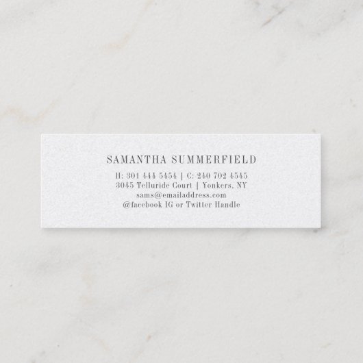 Carte D'appel Graduation 2025 Nom Script moderne (Dos)