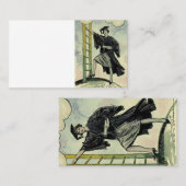 Carte D'appel Graduation vintage, Escalade l'échelle d'entrepris (Devant / Derrière)