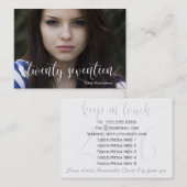 Carte D'appel Gradué Vingt-sept Restez en contact personnel (Devant / Derrière)