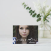 Carte D'appel Gradué Vingt-sept Restez en contact personnel (Debout devant)