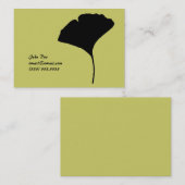 Carte D'appel Grande télécarte de feuille de Ginko (Devant / Derrière)