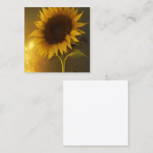 Carte D'appel Graphique de la lumière dans le tournesol foncé (Devant / Derrière)