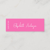 Carte D'appel Gras Moderne Hot Rose Diplômé étudiant (Devant)