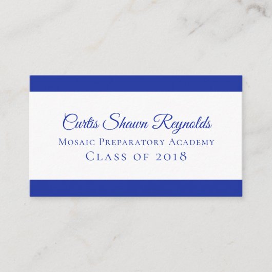 Carte D'appel Gras Moderne N'Importe Quelle Couleur Contemporain (Devant)