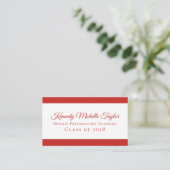 Carte D'appel Gras Moderne N'Importe Quelle Couleur Contemporain (Debout devant)