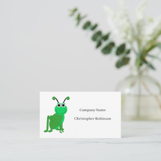 Carte D'appel Grasshopper Design (Debout devant)