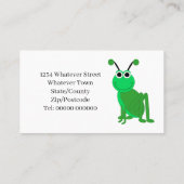 Carte D'appel Grasshopper Design (Dos)