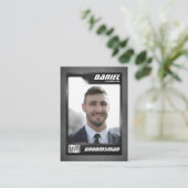 Carte D'appel Groomsman Trading Card, MVP Best Man Gift, Mariage (Debout devant)