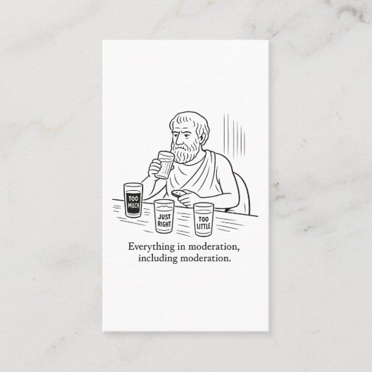Carte D'appel Guide d'Aristote pour la modération (Devant)