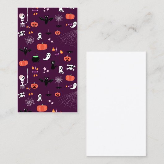 Carte D'appel Halloween (Devant / Derrière)