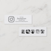 Carte D'appel hashtag d'instagram (Devant / Derrière)