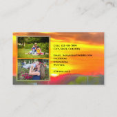 Carte d'appel Hello 2295 sur le toit Sunset (Dos)