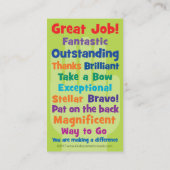 Carte D'appel High Five Business Cards (Dos)