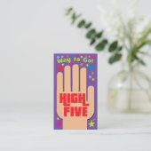 Carte D'appel High Five Business Cards (Debout devant)