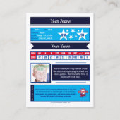 Carte D'appel Hockey All-Star - Statistiques de tireur (Dos)