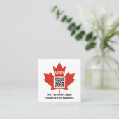 Carte D'appel Hôtel Canadien Wifi Plus Code QR Plus Adresse sur  (Debout devant)