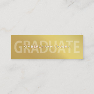 Carte D'appel Impression typographique de feuille d'or de Faux