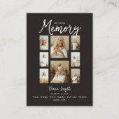 Carte D'appel In Loving Memory | 8 Photo Collage Memorial (Devant)
