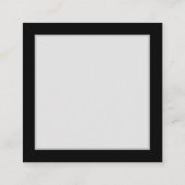 Carte D'appel Infini vibrant avec papillon arc-en-ciel sur noir (Dos)